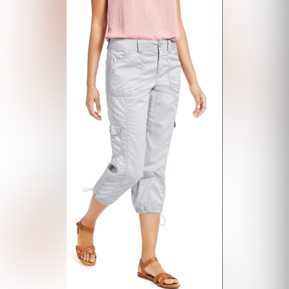 Style & Co. Pants - Style & Co Cargo Capris Misty Harbor